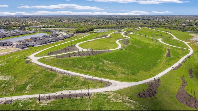 drone / aerial view with a residential view