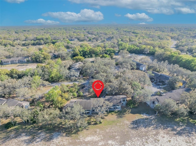 bird's eye view with a forest view