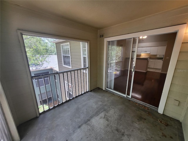 balcony with visible vents