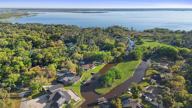 1475 Kettledrum Trl, Deltona, FL 32725 - aerial view of property and surrounding area featuring a large body of water and nearby suburban area