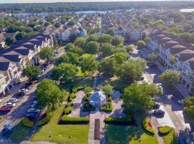 drone / aerial view featuring a residential view