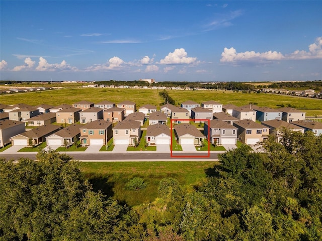 drone / aerial view featuring a residential view