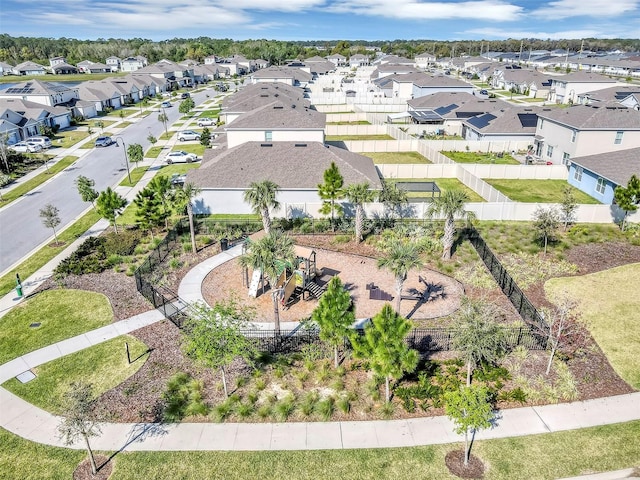 bird's eye view featuring a residential view