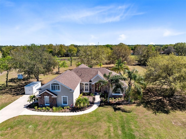 birds eye view of property