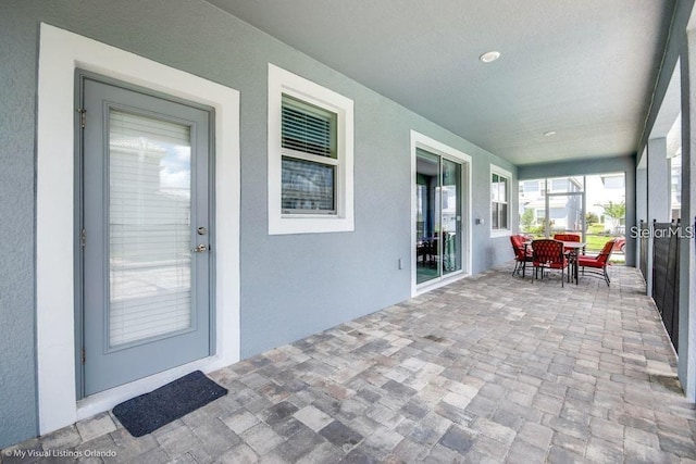 view of sunroom / solarium