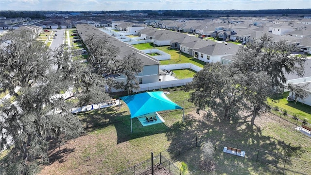 drone / aerial view with a residential view