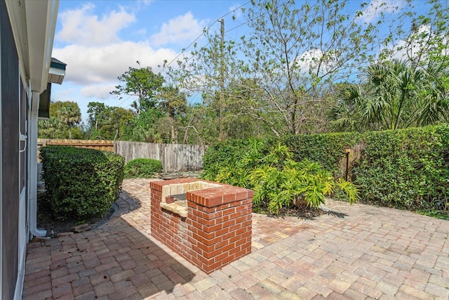 view of patio / terrace featuring a fenced backyard