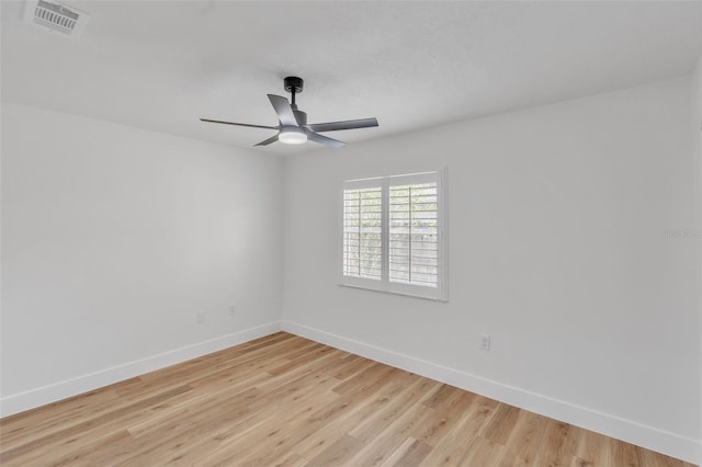 116 E Cottesmore Cir, Longwood, FL 32779 - empty room with a ceiling fan, light wood-style flooring, baseboards, and visible vents
