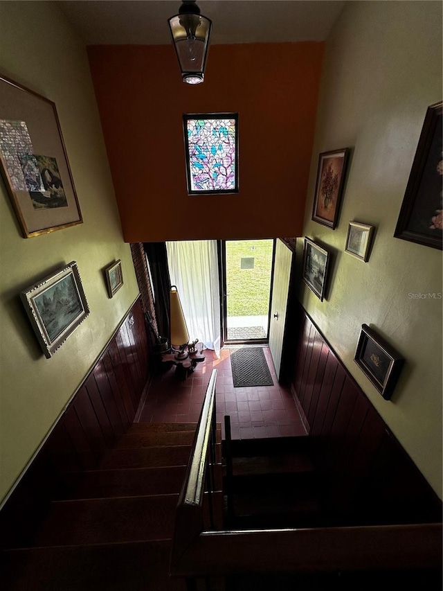 view of staircase