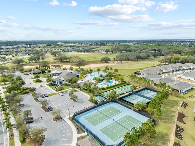 aerial view featuring a residential view