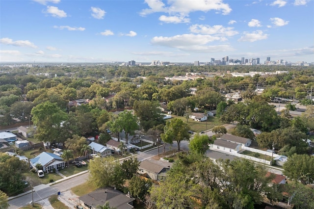 drone / aerial view featuring a view of city