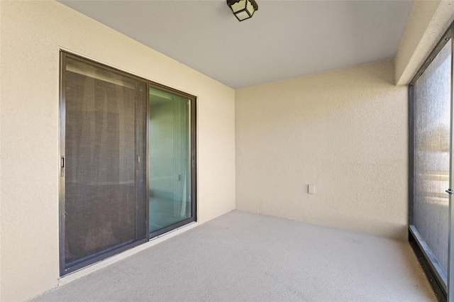 balcony featuring a patio area