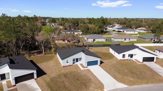 bird's eye view featuring a residential view