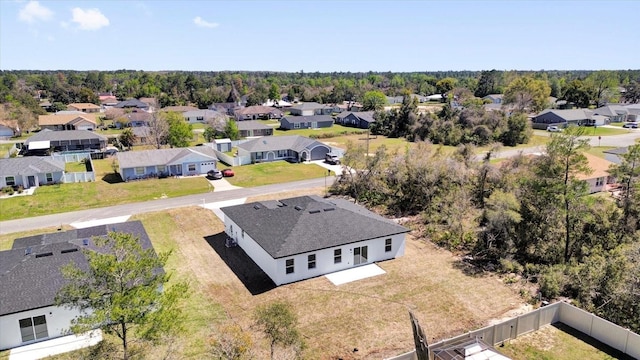 drone / aerial view with a residential view