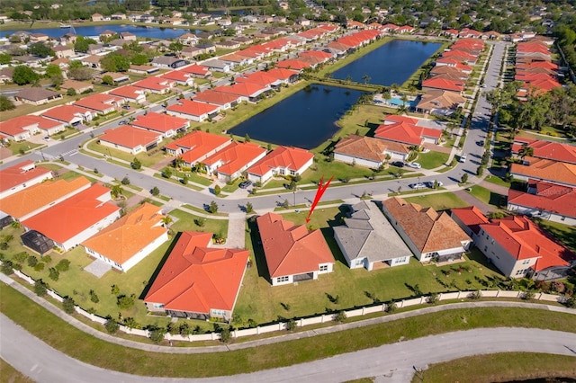 2400 Symphony Cir, Saint Cloud, FL 34771 - drone / aerial view with a residential view and a water view