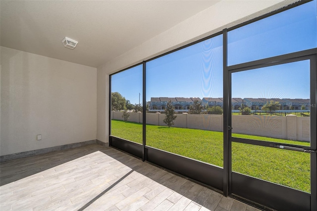 2400 Symphony Cir, Saint Cloud, FL 34771 - unfurnished sunroom with a residential view and visible vents