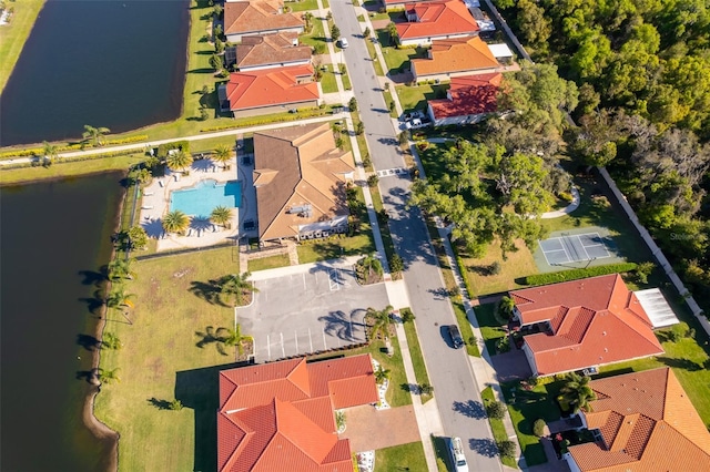 2400 Symphony Cir, Saint Cloud, FL 34771 - bird's eye view with a water view and a residential view
