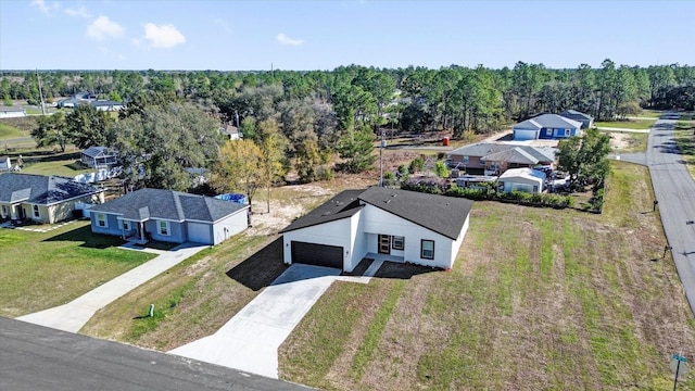 drone / aerial view with a residential view