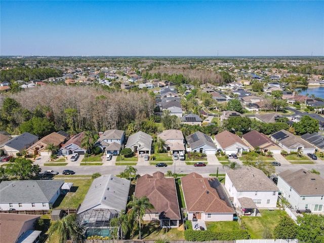 bird's eye view with a residential view