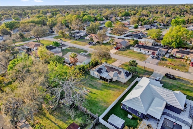 aerial view featuring a residential view