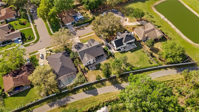 drone / aerial view featuring a residential view