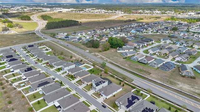 drone / aerial view with a residential view