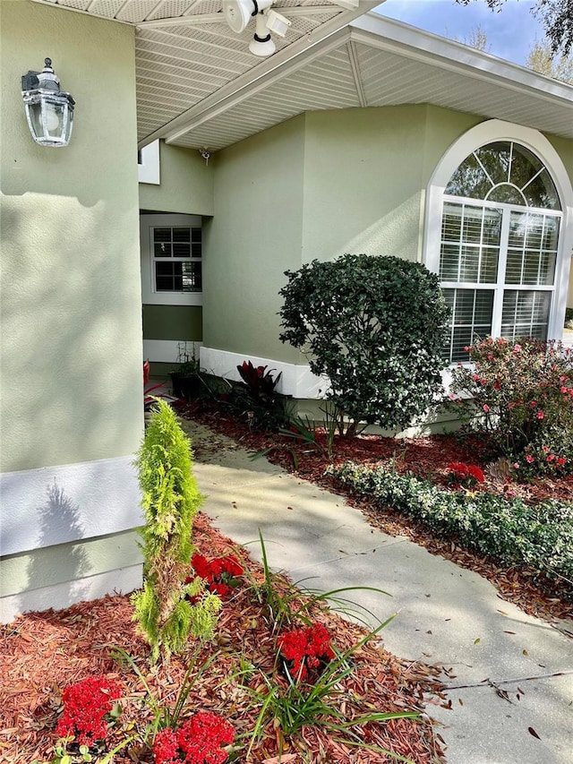 view of property exterior featuring stucco siding