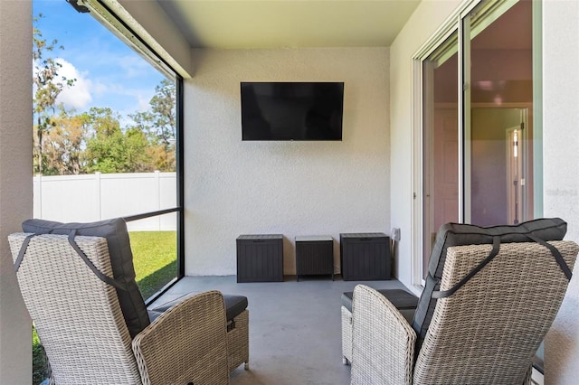 view of sunroom