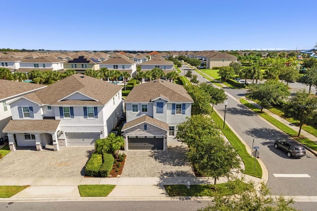 aerial view featuring a residential view