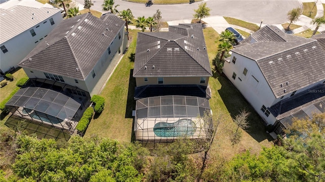 birds eye view of property featuring a residential view