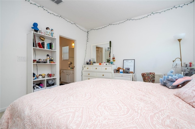 bedroom with ensuite bathroom