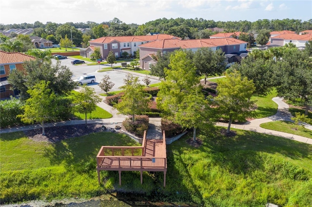 aerial view featuring a residential view