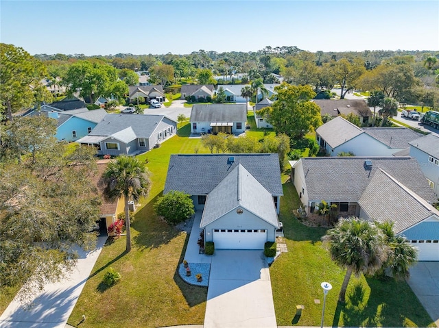 aerial view featuring a residential view