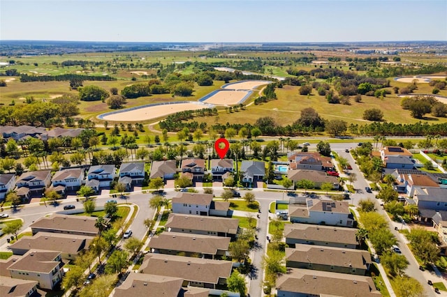 drone / aerial view featuring a residential view