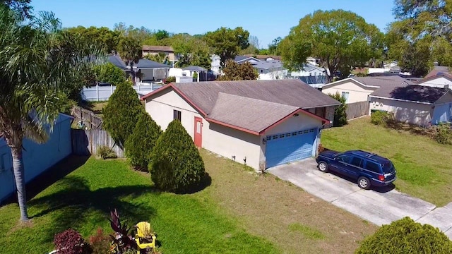 birds eye view of property featuring a residential view