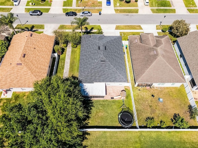 drone / aerial view featuring a residential view