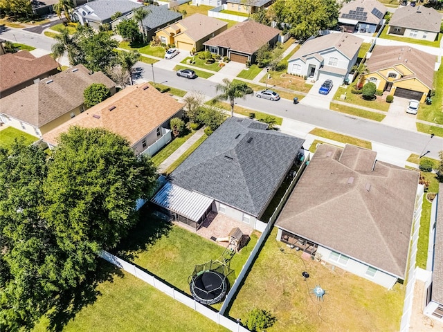 bird's eye view featuring a residential view