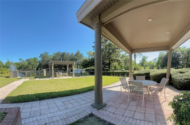 413 Summit Ridge Pl Unit 115, Longwood, FL 32779 - view of patio with a pergola and outdoor dining space