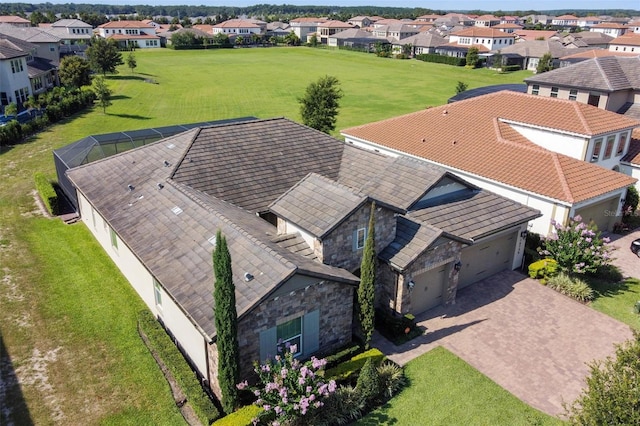 drone / aerial view featuring a residential view