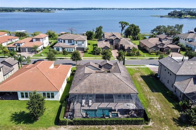 16736 Broadwater Ave, Winter Garden, FL 34787 - aerial perspective of suburban area with a nearby body of water