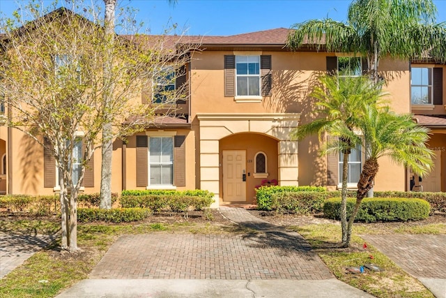 view of front of home featuring stucco siding