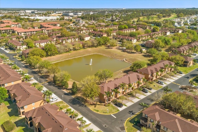 aerial view featuring a residential view