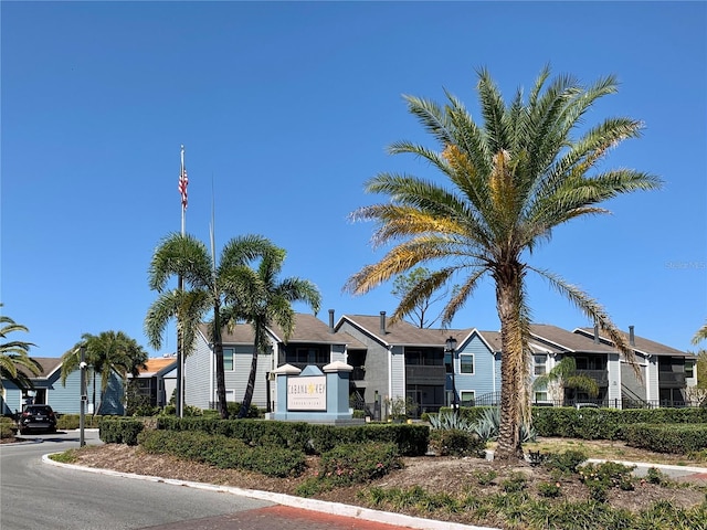 view of property with a residential view