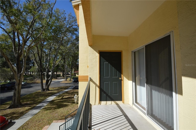 view of balcony