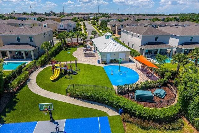 7463 Marker Ave, Kissimmee, FL 34747 - bird's eye view featuring a residential view