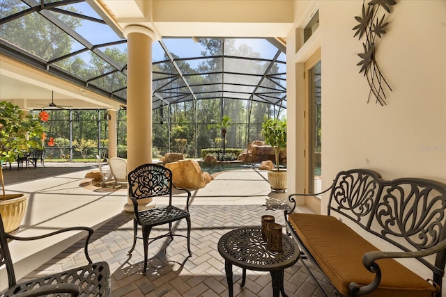 view of sunroom / solarium