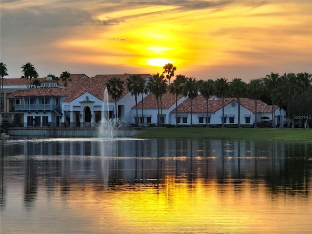 view of water feature