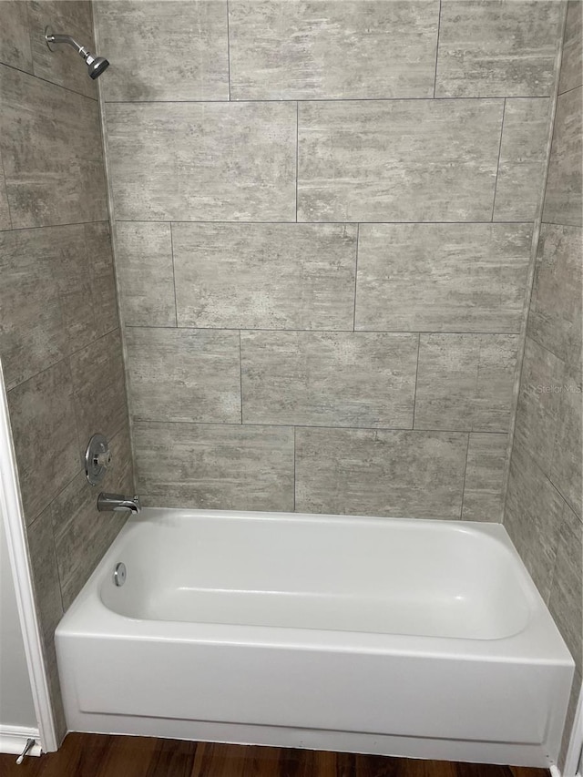 bathroom featuring wood finished floors