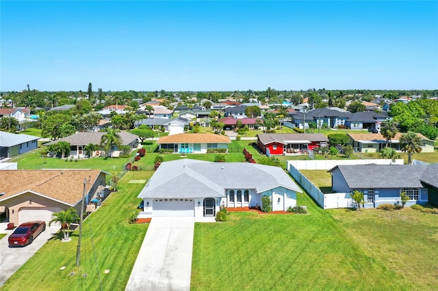 drone / aerial view featuring a residential view