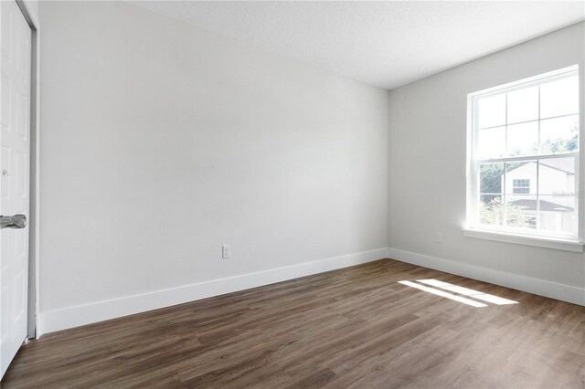 4409 Summer Flowers Pl, Kissimmee, FL 34746 - spare room featuring baseboards, a textured ceiling, and dark wood-style floors